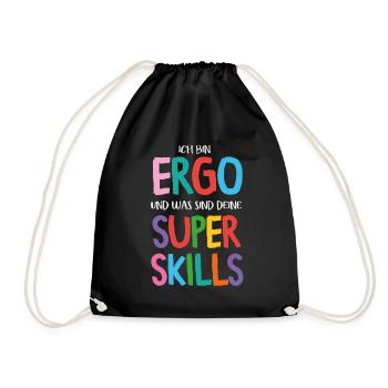 Occupational Therapy OT Therapist - Drawstring Bag - black - Front