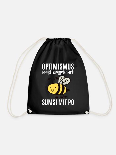 Sumsi Mit Po - Turnbeutel - Schwarz