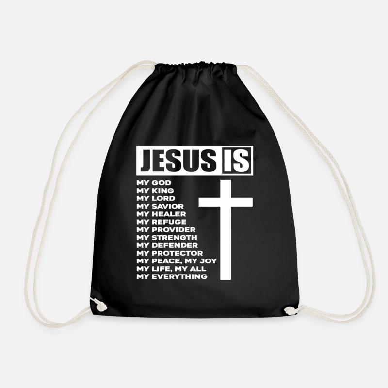 Jesus Ist Mein Alles - Turnbeutel - Schwarz