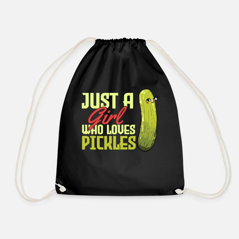 Pickles Pickle lover - Drawstring Bag - black