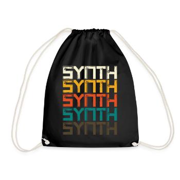 Synthes Synthesizer Keyboard cadeau - Sac de sport léger - noir - Devant