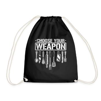 Chef chef chapeau chef cadeaux cuisine - Sac de sport léger - noir - Devant