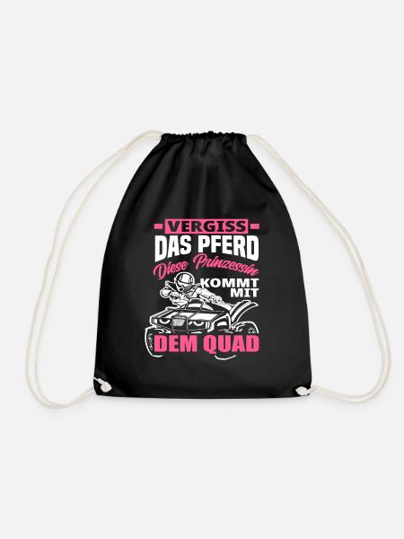 Quad Prinzessin - Turnbeutel - Schwarz