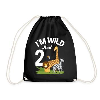 2ème anniversaire chemise Jungle Two - Sac de sport léger - noir - Devant