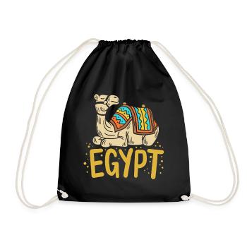 Ägypten Ägypter Kamel - Turnbeutel - Schwarz - Vorne