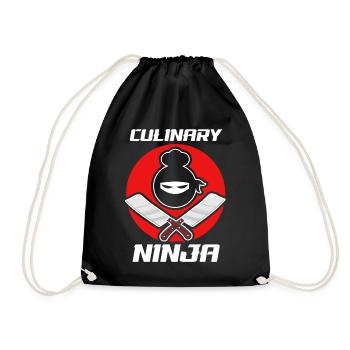 Culinary Ninja Funny Cooking Kitchen Guru Chef Coo - Turnbeutel - Schwarz - Vorne