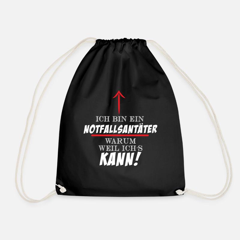 Ich bin ein Notfallsanitäter - Turnbeutel - Schwarz