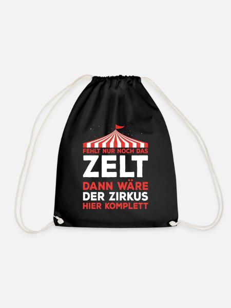 Bürohumor Büro Lustige Witzige Sprüche Zirkus - Turnbeutel - Schwarz