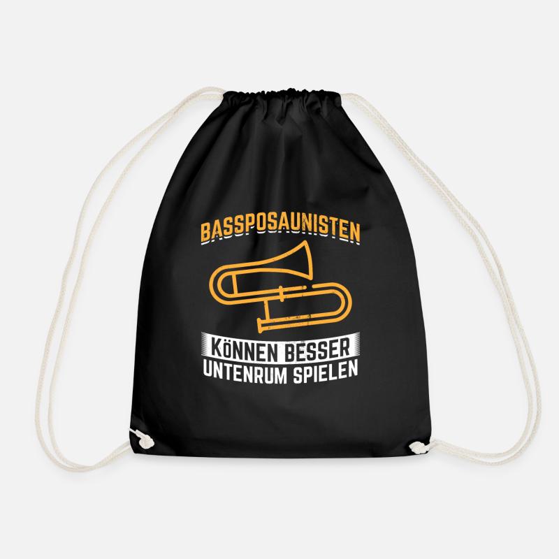 Geschenkidee Posaune Orchester - Turnbeutel - Schwarz