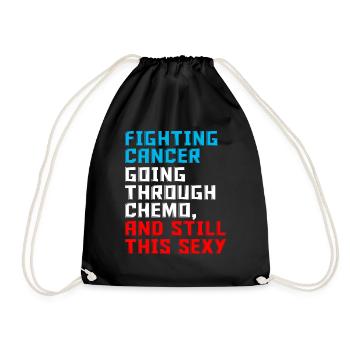 Chemo motivation - Drawstring Bag - black - Front
