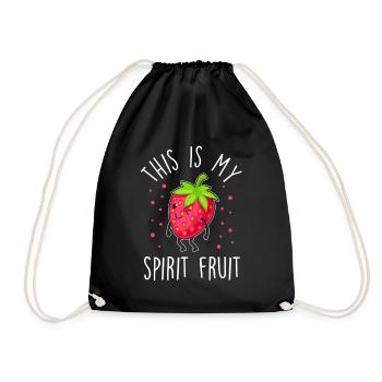 Dire drôle de fraise - Sac de sport léger - noir - Devant