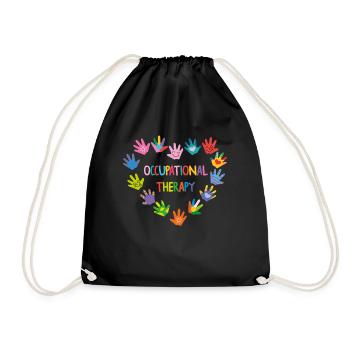 Occupational Therapy OT Therapist - Drawstring Bag - black - Front