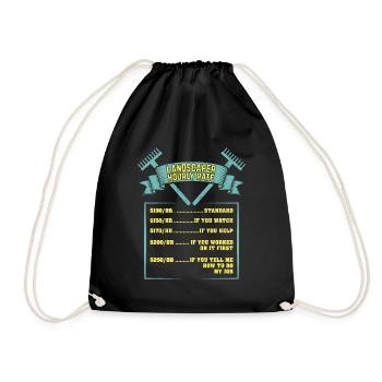 Cadeau horaire de paysagiste - Sac de sport léger - noir - Devant