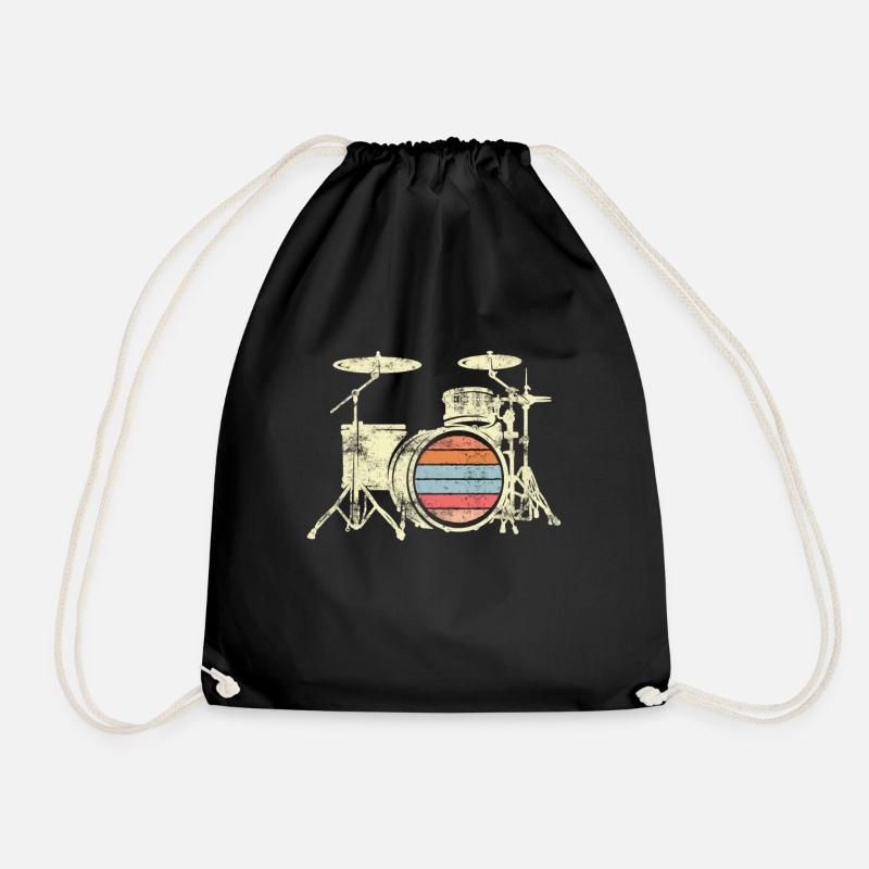 Schlagzeuger Schlagzeug Drummer Drum Sticks Musik - Turnbeutel - Schwarz
