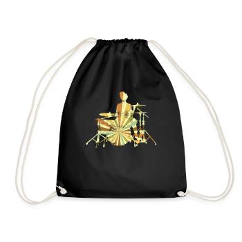 Percussion Batterie Drummer Drum Sticks Musique - Sac de sport léger - noir - Devant