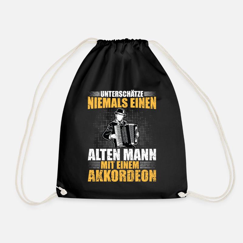 Akkordeon - Turnbeutel - Schwarz