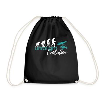 Ultralight evolution - Drawstring Bag - black - Front