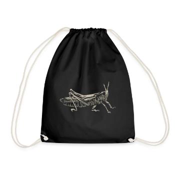 Large swamp locust - Drawstring Bag - black - Front