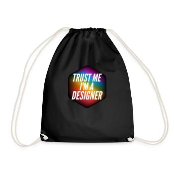 Cadeau de graphiste - Sac de sport léger - noir - Devant