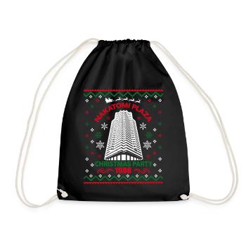 Nakatomi Plaza Christmas Party 1988 Ugly Christmas - Drawstring Bag - black - Front