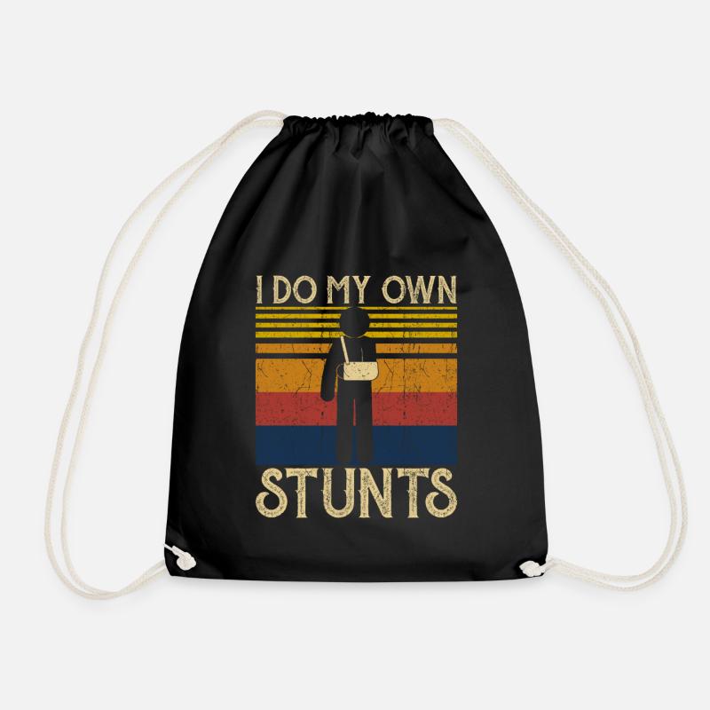 I do my own stunts - Turnbeutel - Schwarz