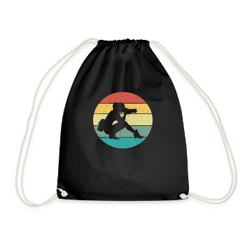 Photographie Photographe Femme Rétro Vintage Cadeau - Sac de sport léger - noir - Devant