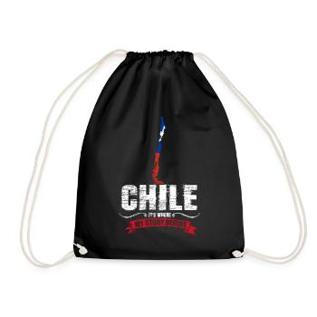 Chile - Turnbeutel - Schwarz - Vorne