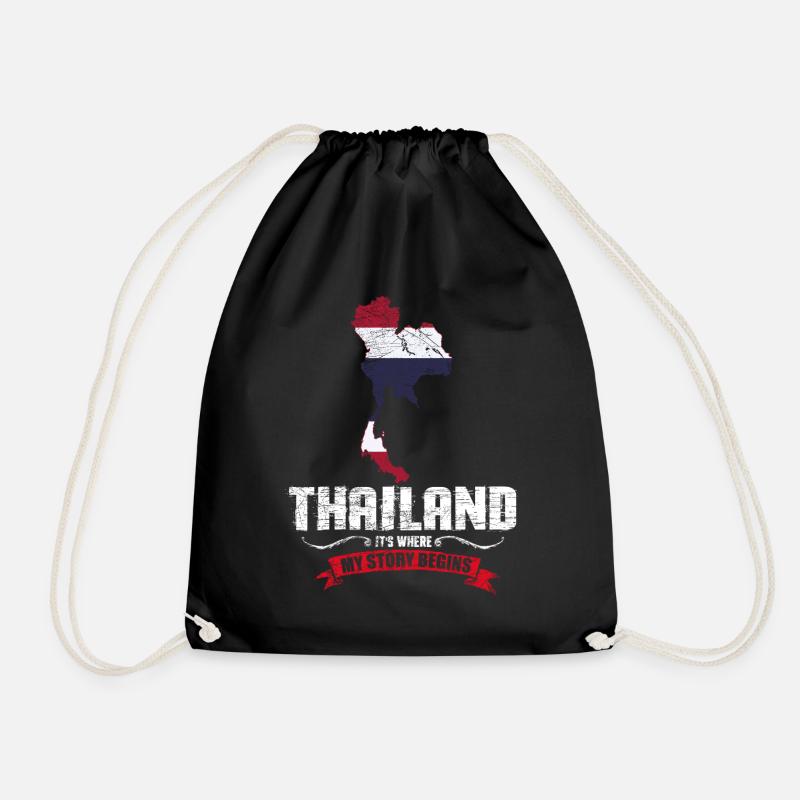 Thailand - Turnbeutel - Schwarz