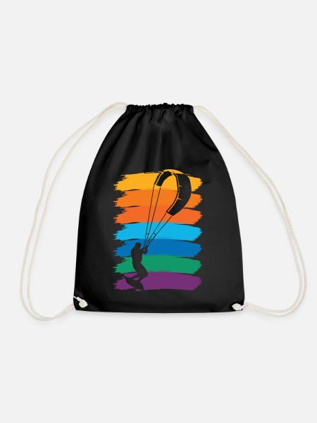kite kitesurfer kitesurf kite kitesurf - Sac de sport léger - noir