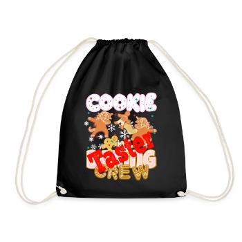 Cookie Baking Crew Taster - Équipe de fabrication de biscuits - Sac de sport léger - noir - Devant