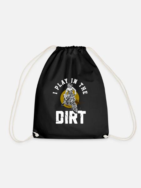 Dirt bike dirt bike motorcycle dirt bikes motorcycle - Drawstring Bag - black
