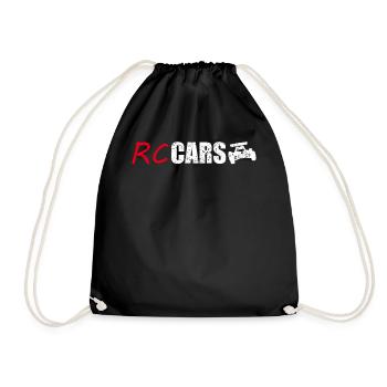 RC Auto Car Modellauto Modellbau Geschenk - Turnbeutel - Schwarz - Vorne