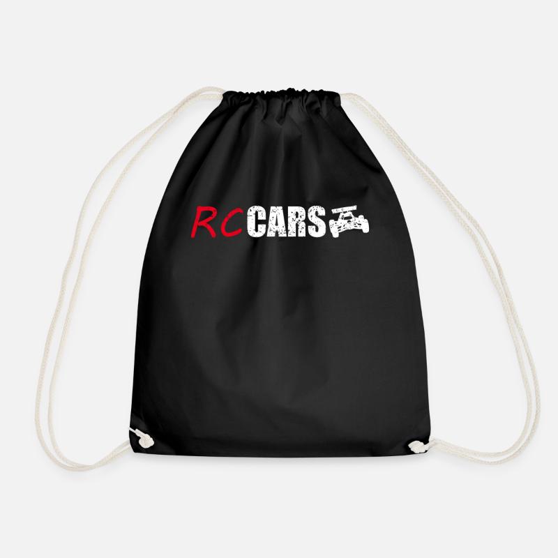 RC Auto Car Modellauto Modellbau Geschenk - Turnbeutel - Schwarz