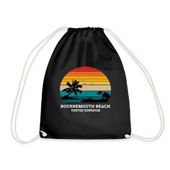 BOURNEMOUTH BEACH UNITED KINGDOM - Turnbeutel - Schwarz - Vorne
