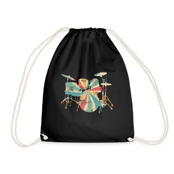 Batteur batterie batteur baguettes musique - Sac de sport léger - noir - Devant