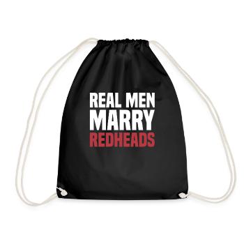 Les vrais hommes épousent les rousses MC1R Red Hair Ginger - Sac de sport léger - noir - Devant