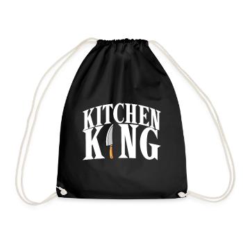 Koch King Chef Gourmet Chef Hat Cuisine - Sac de sport léger - noir - Devant