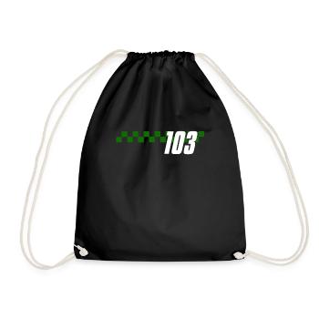 JERSEY NUMBER 103 CENTO E TRES - Drawstring Bag - black - Front