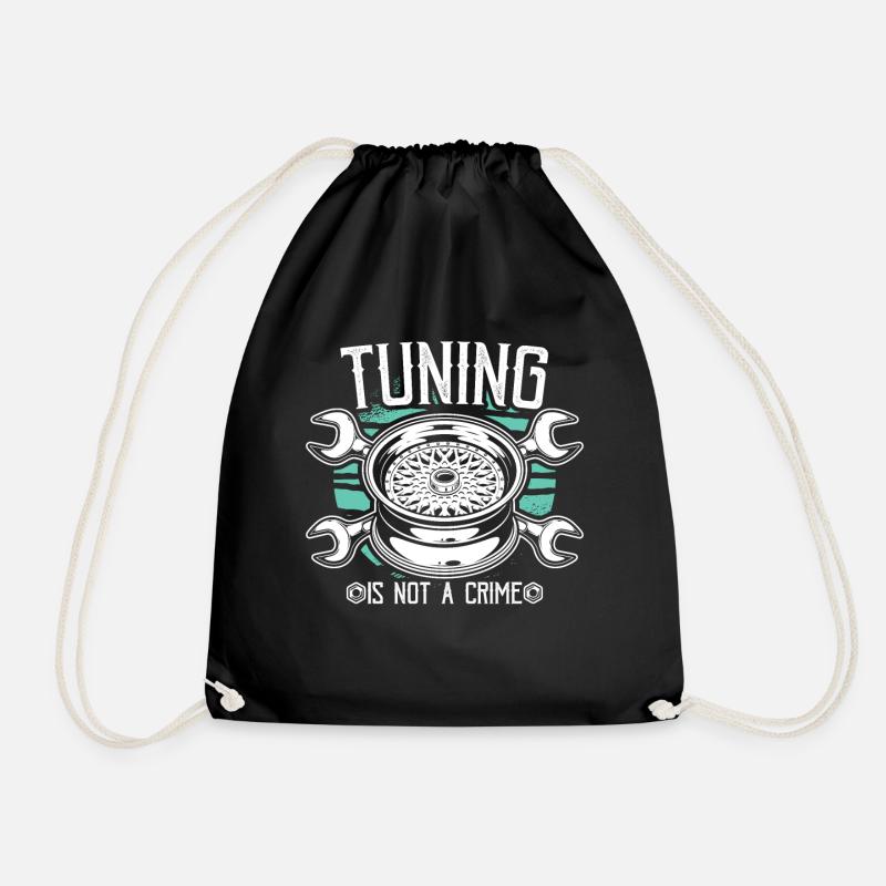 Tuning Auto Tuning Car Tuning Tuning Geschenke - Turnbeutel - Schwarz