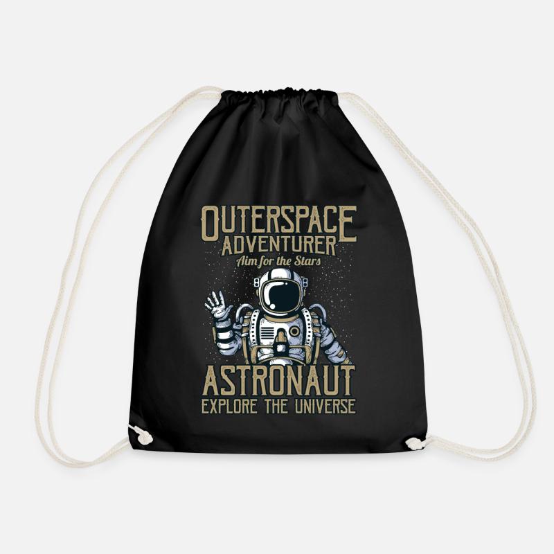 Astronauten Party - Astronauten - Turnbeutel - Schwarz