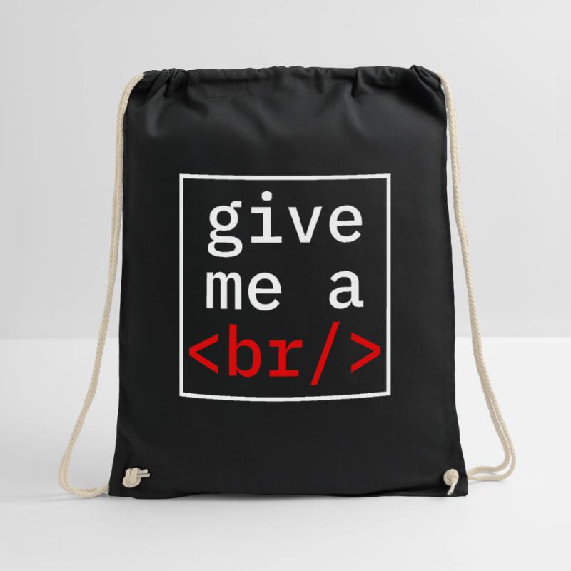 Coder coding break programmer Drawstring Bag