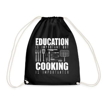 Cuisinier cuisinier cuisinier chef cuisinier - Sac de sport léger - noir - Devant