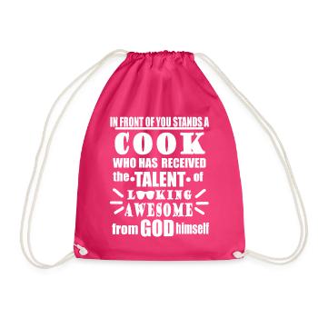 Cuisinier cuisine chef chef cuisinier drôle - Sac de sport léger - fuchsia - Devant