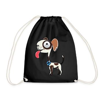 Hunde Hund Haustiere Weihnachtsgeschenk - Turnbeutel - Schwarz - Vorne