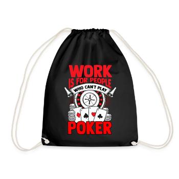 poker - Sac de sport léger - noir - Devant