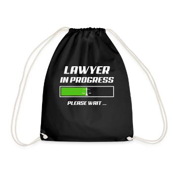 Avocat étudiant - Sac de sport léger - noir - Devant