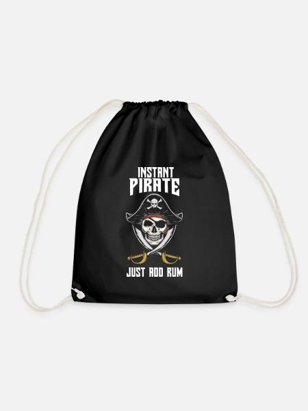 Pirat Piraten Kinder Pirat Geburtstag Pirat Kostüm - Turnbeutel - Schwarz