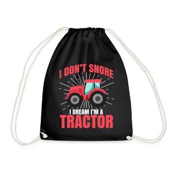 Tracteur Agriculture Ferme Matériel Agricole Champ - Sac de sport léger - noir - Devant