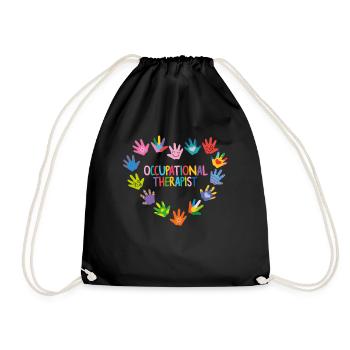 Occupational Therapy OT Therapist - Drawstring Bag - black - Front