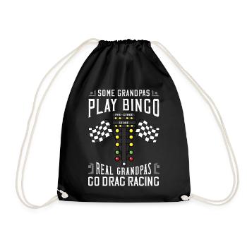 Drag Racing Drag racing Drag racing - Drawstring Bag - black - Front